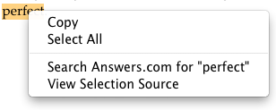 Firefox contextual menu.